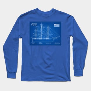 Flying Cloud Clipper Tall-Ship - AD Long Sleeve T-Shirt